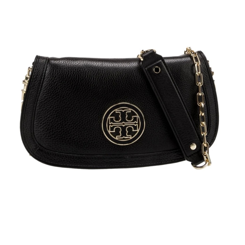 AUTHENTIC Tory Burch Chain-Link Leather Crossbody